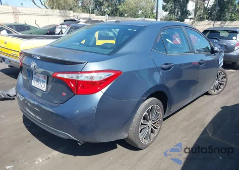 2014 Toyota Corolla S Premium from USA, damaged, VIN 5YFBURHE7EP123745